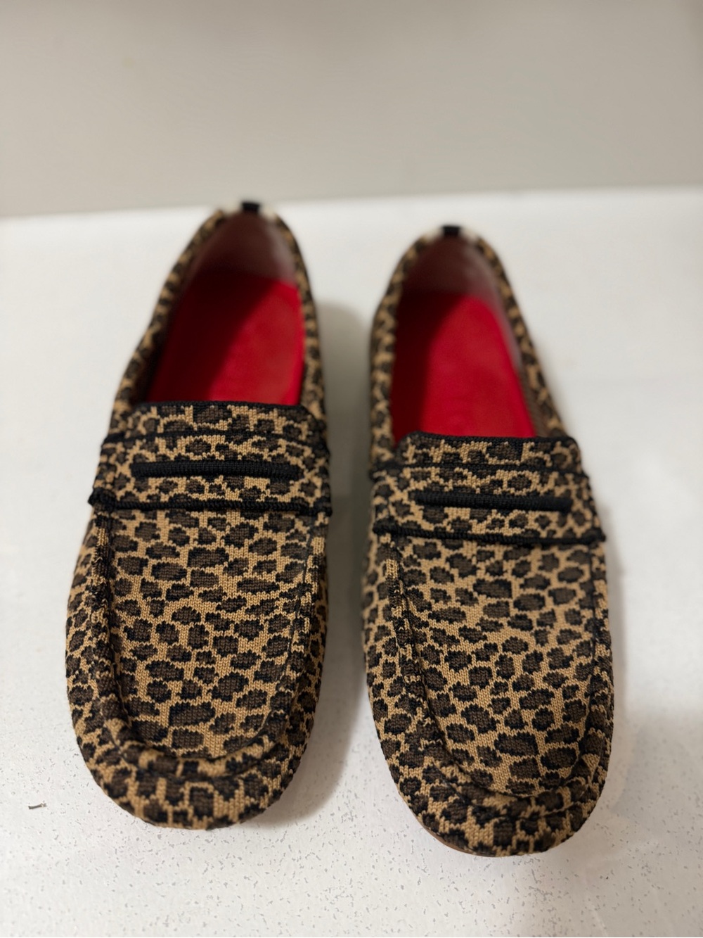ROTHY'S. ILeopard Print Slip-On Loafers in Brown